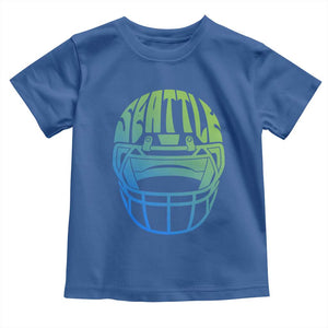 Seattle Northwest Fan Pride Toddler T Shirt Vintage Football Helmet Sports Graphic