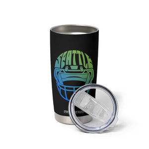 Seattle Northwest Fan Pride Tumbler Cup Vintage Football Helmet Sports Graphic