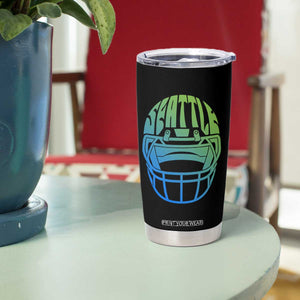 Seattle Northwest Fan Pride Tumbler Cup Vintage Football Helmet Sports Graphic