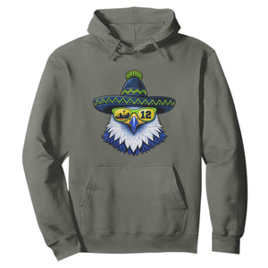 Sombrero Eagle With Neon Skyline Sunglasses Hoodie Emerald City Pride