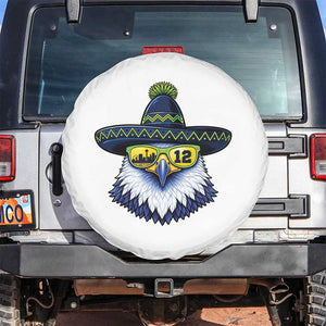 Sombrero Eagle With Neon Skyline Sunglasses Spare Tire Cover Emerald City Pride