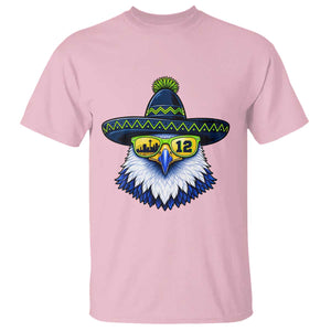 Sombrero Eagle With Neon Skyline Sunglasses T Shirt Emerald City Pride