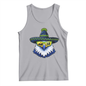 Sombrero Eagle With Neon Skyline Sunglasses Tank Top Emerald City Pride