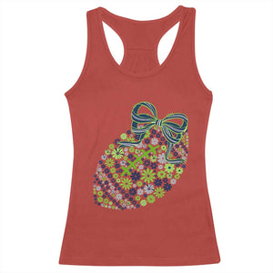 Floral Football With Bow Green And Blue Racerback Tank Top Game Day Sports Fan TS12 Red Print Your Wear
