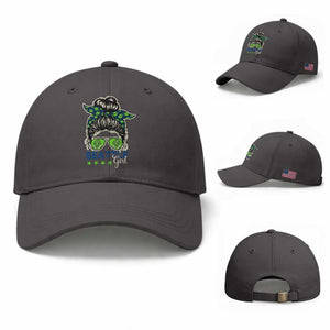 Seattle Girl Football Baseball Cap Messy Bun Game Day Sports Fan