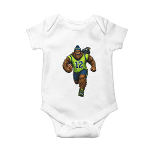 SeaSquatch Football Fan Baby Onesie Bigfoot Seattle Sports Pride Graphic