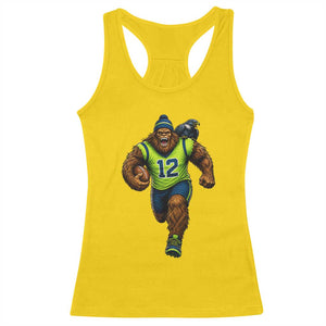 SeaSquatch Football Fan Racerback Tank Top Bigfoot Seattle Sports Pride Graphic