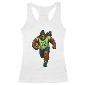 SeaSquatch Football Fan Racerback Tank Top Bigfoot Seattle Sports Pride Graphic