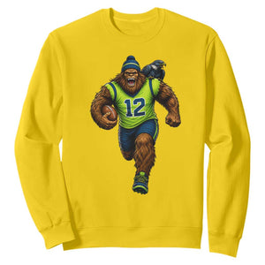 SeaSquatch Football Fan Sweatshirt Bigfoot Seattle Sports Pride Graphic