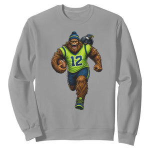 SeaSquatch Football Fan Sweatshirt Bigfoot Seattle Sports Pride Graphic