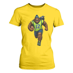 SeaSquatch Football Fan T Shirt For Women Bigfoot Seattle Sports Pride Graphic