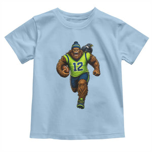 SeaSquatch Football Fan Toddler T Shirt Bigfoot Seattle Sports Pride Graphic