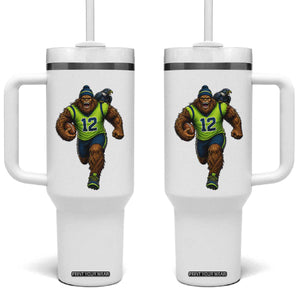 SeaSquatch Football Fan Tumbler With Handle Bigfoot Seattle Sports Pride Graphic