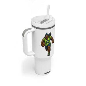 SeaSquatch Football Fan Tumbler With Handle Bigfoot Seattle Sports Pride Graphic