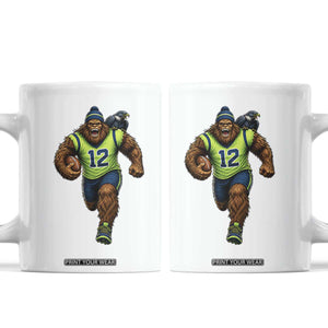 SeaSquatch Football Fan Coffee Mug Bigfoot Seattle Sports Pride Graphic