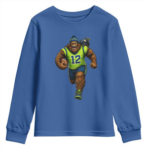 SeaSquatch Football Fan Youth Sweatshirt Bigfoot Seattle Sports Pride Graphic