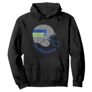 SeaSquatch Bigfoot Football Helmet Hoodie Seattle Sports Fan Pride