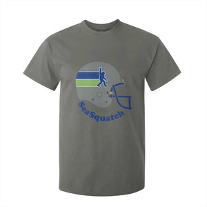 SeaSquatch Bigfoot Football Helmet T Shirt For Kid Seattle Sports Fan Pride