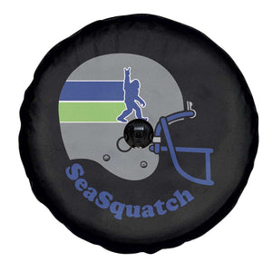 SeaSquatch Bigfoot Football Helmet Spare Tire Cover Seattle Sports Fan Pride