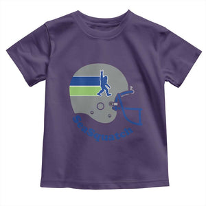 SeaSquatch Bigfoot Football Helmet Toddler T Shirt Seattle Sports Fan Pride