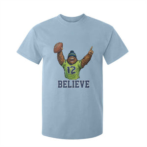 Funny Bigfoot Seattle Sports Fan T Shirt For Kid Pacific Northwest Football Graphic