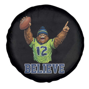 Funny Bigfoot Seattle Sports Fan Spare Tire Cover Pacific Northwest Football Graphic