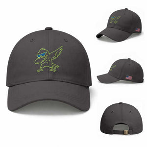 Funny Emerald City Seattle Bird Dabbing Baseball Cap Pacific Northwest Sports Fan