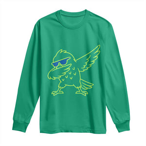 Funny Emerald City Seattle Bird Dabbing Long Sleeve Shirt Pacific Northwest Sports Fan