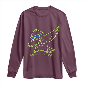 Funny Emerald City Seattle Bird Dabbing Long Sleeve Shirt Pacific Northwest Sports Fan