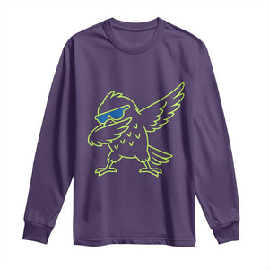 Funny Emerald City Seattle Bird Dabbing Long Sleeve Shirt Pacific Northwest Sports Fan