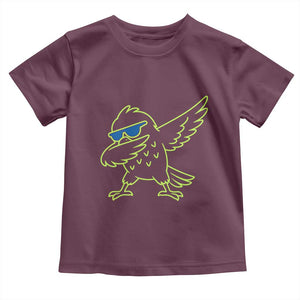 Funny Emerald City Seattle Bird Dabbing Toddler T Shirt Pacific Northwest Sports Fan