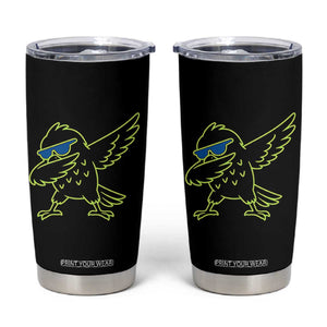 Funny Emerald City Seattle Bird Dabbing Tumbler Cup Pacific Northwest Sports Fan