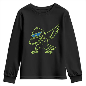 Funny Emerald City Seattle Bird Dabbing Youth Sweatshirt Pacific Northwest Sports Fan
