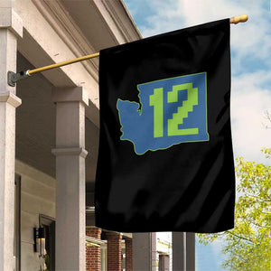 Washington State Map Number 12 Garden Flag Pacific Northwest Sports Fan