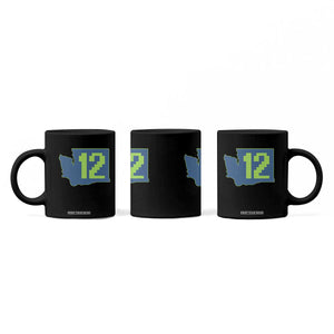 Washington State Map Number 12 Coffee Mug Pacific Northwest Sports Fan