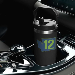 Washington State Map Number 12 Flip Straw Tumbler Pacific Northwest Sports Fan