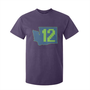 Washington State Map Number 12 T Shirt For Kid Pacific Northwest Sports Fan