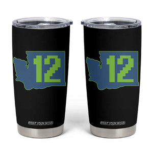 Washington State Map Number 12 Tumbler Cup Pacific Northwest Sports Fan