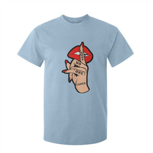 Shhh No One Cares T Shirt For Kid Sarcastic Humor Gift TS12 Light Blue Print Your Wear