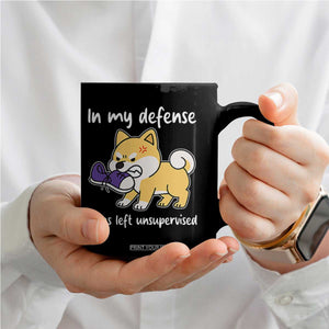 Sarcastic Dog Lover Coffee Mug In My Defense I Was Left Unsupervised TS12 Print Your Wear