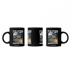 Funny Hamster Gamer Coffee Mug In My Defense I Was Left Unsupervised TS12 Print Your Wear