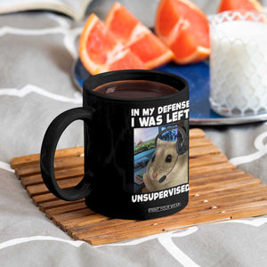 Funny Hamster Gamer Coffee Mug In My Defense I Was Left Unsupervised TS12 Print Your Wear
