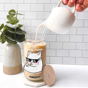 Funny Cat Humor Glass Can I May Be Wrong But It Is Highly Unlikely TS12 Print Your Wear