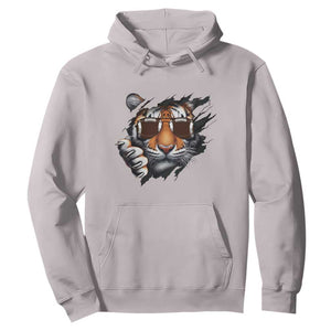 Funny Bengal Tiger Hoodie Football Lover Gift TS12 Ice Gray Print Your Wear