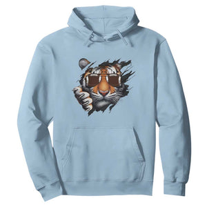 Funny Bengal Tiger Hoodie Football Lover Gift TS12 Light Blue Print Your Wear