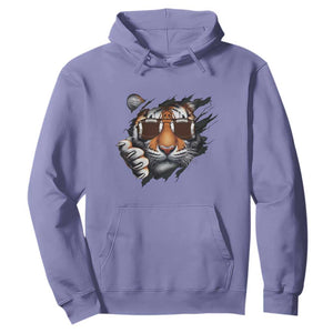 Funny Bengal Tiger Hoodie Football Lover Gift TS12 Violet Print Your Wear