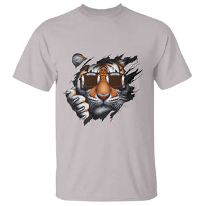Funny Bengal Tiger T Shirt Football Lover Gift TS12 Ice Gray Print Your Wear