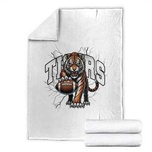 Funny BFT Gift For Football Lover Throw Blanket TS12 White Print Your Wear