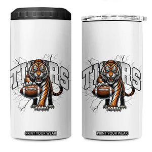 Funny Bengal Tiger 4 in 1 Can Cooler Tumbler Gift For Football Lover TS12 One Size: 16 oz White Print Your Wear