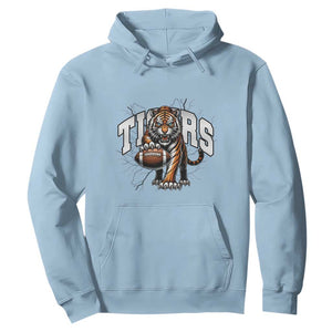 Funny Bengal Tiger Hoodie Gift For Football Lover TS12 Light Blue Print Your Wear